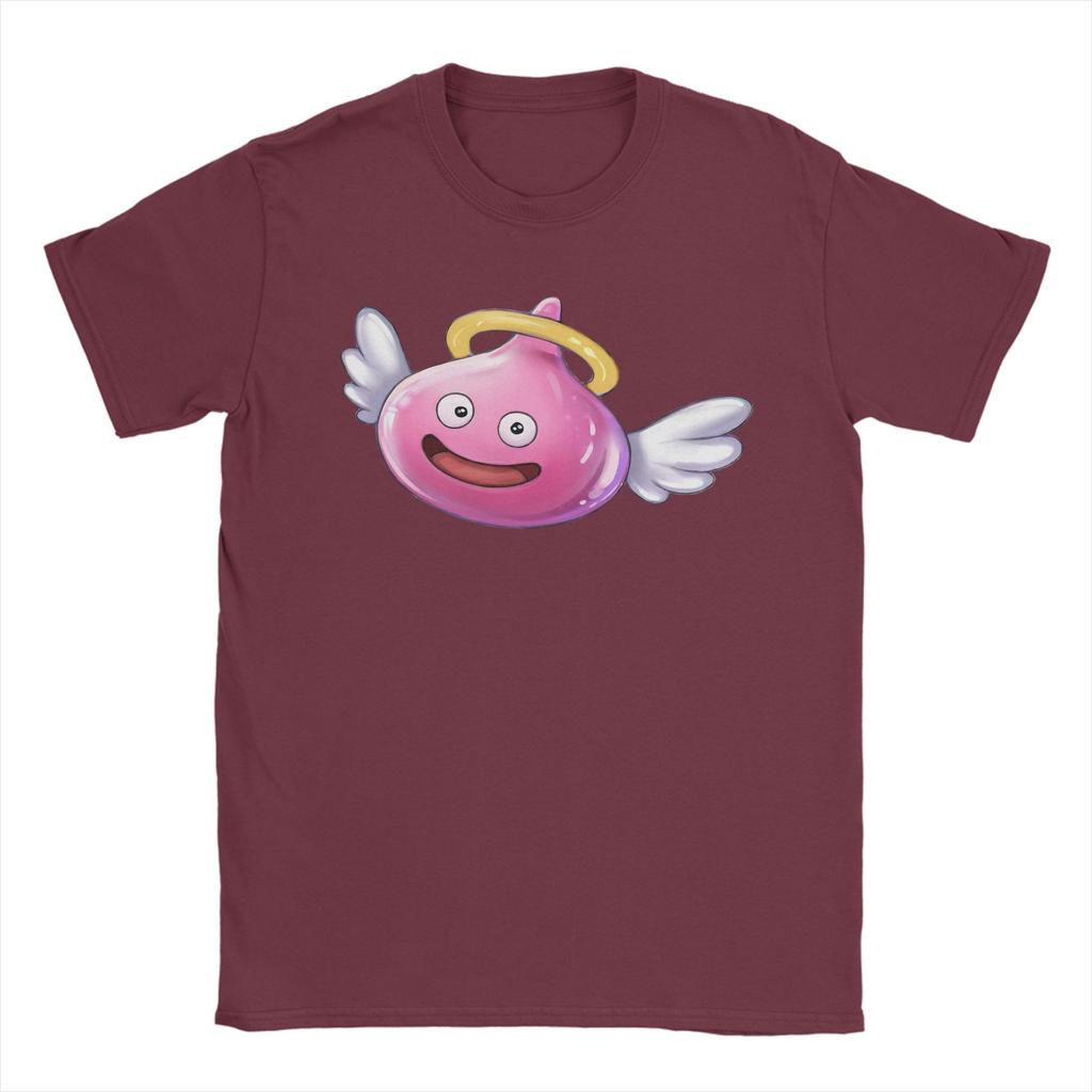 Angel Slime Anime Game Dragon Quest Unisex's T Shirts Unique Tee Shirt Short Sleeve Round Neck T-Shirts 100% Cotton Adult Clothes