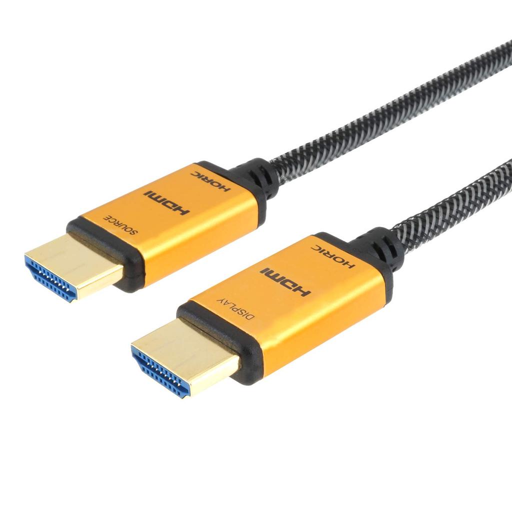 Horlick Оптоволоконный Премиум Высокоскоростной HDMI-кабель 10 м 18 Гбит/с HDR HDMI Стандартный сетчатый тип Gold 4K/60p 2.0 HH100-533GM