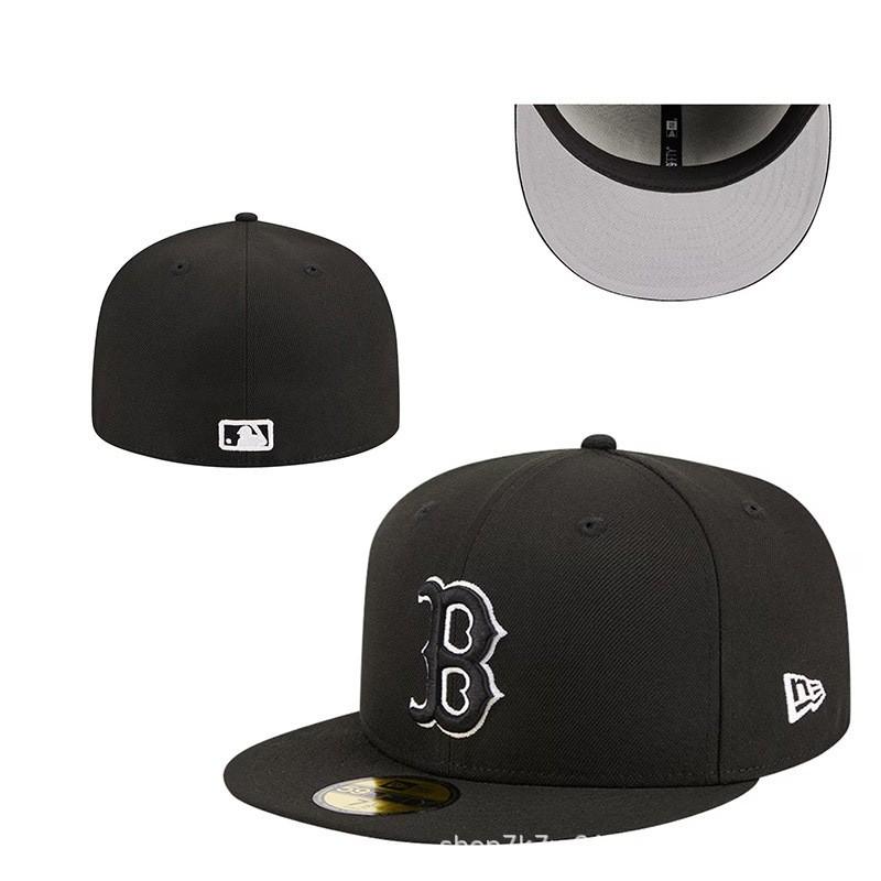 Mens Flat Brim Baseball Cap Closed Back Breathable Hip Hop Style Multiple Sizes