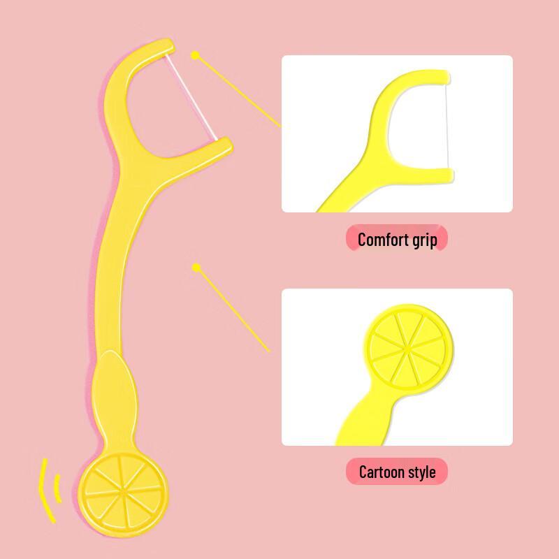 Little Deer Mom Kids Fruity Dental Floss Picks, 100 Count