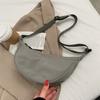 Nylon Crossbody Bag Women's New Style Dumpling Bag Lightweight Underarm Bag Simple Single Shoulder Canvas Bag