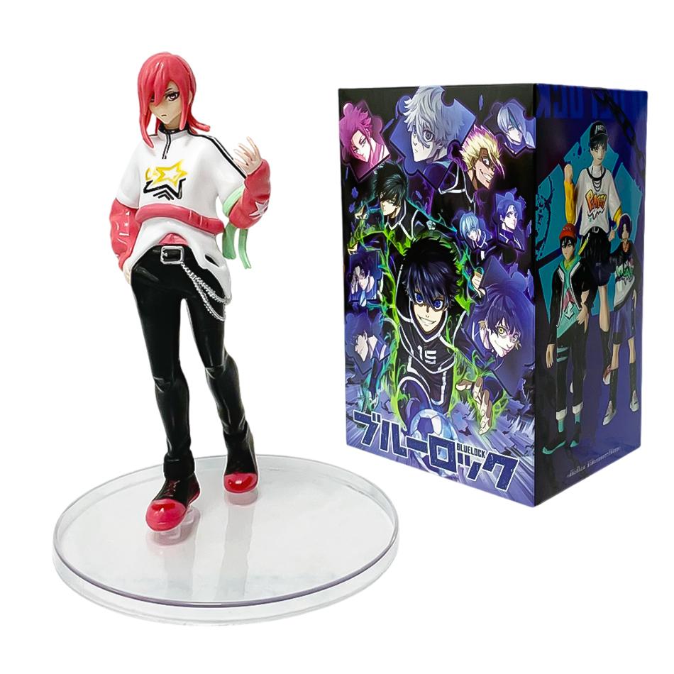 6pcs BLUE LOCK Anime Figures Doll Isagi Yoichi Nagi Seishiro Bachira Meguru Mikage Reo Figure Model decoration Toys for kid Gift