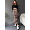 Leopard Print Midi Skirt