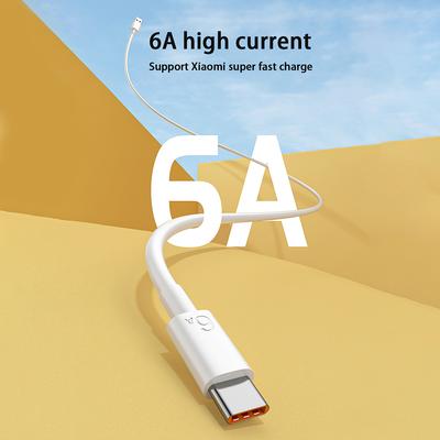 Кабель USB Type C для быстрой зарядки 66 Вт/40 Вт Кабель USB C 6 А/5 А Аксессуары для Xiaomi Redmi POCO Huawei Honor OPPO VIVO