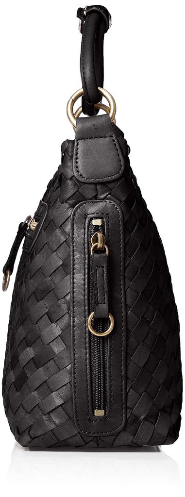 Сумка из натуральной кожи через плечо 'Лошадь' формата A4 черная [Лилия], сумка полу-плечевая, кожа, Мессала, 2-сторонняя, полу-плечевая, плечевая, для хранения,