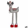 Decorative Figure Christmas Reindeer Red Gray 23 X 55 X 49 Cm (4 Units)