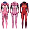 Потрясающий боди-колготки Zentai Ева Евангелион Аска Лэнгли Косплей костюм для женщин