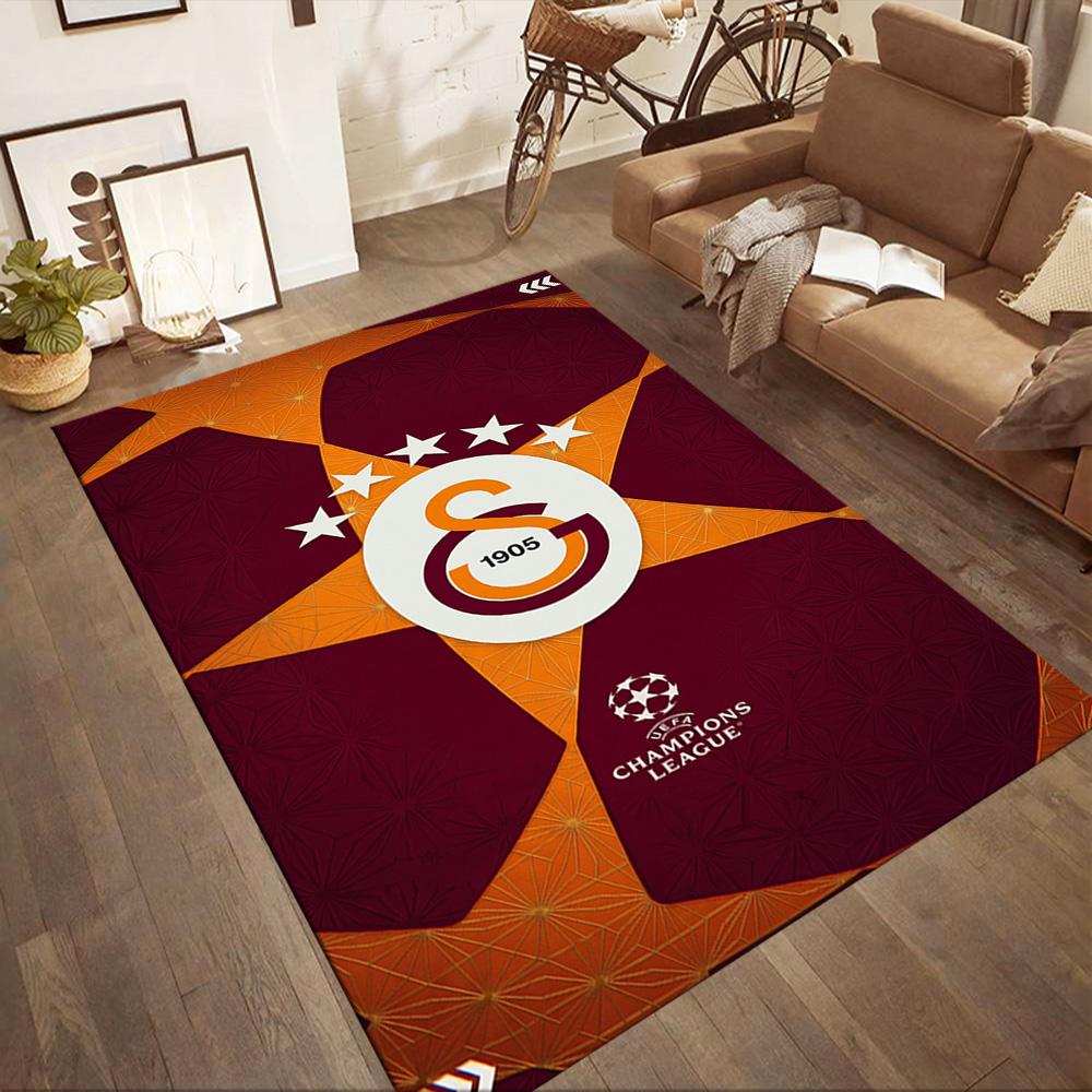 Galatasaray 63 Floor Rug Office Rug Design for Bedrooms Hallway Study room Balcony Anti-slip Rug Anime Office Decor Best for Christmas