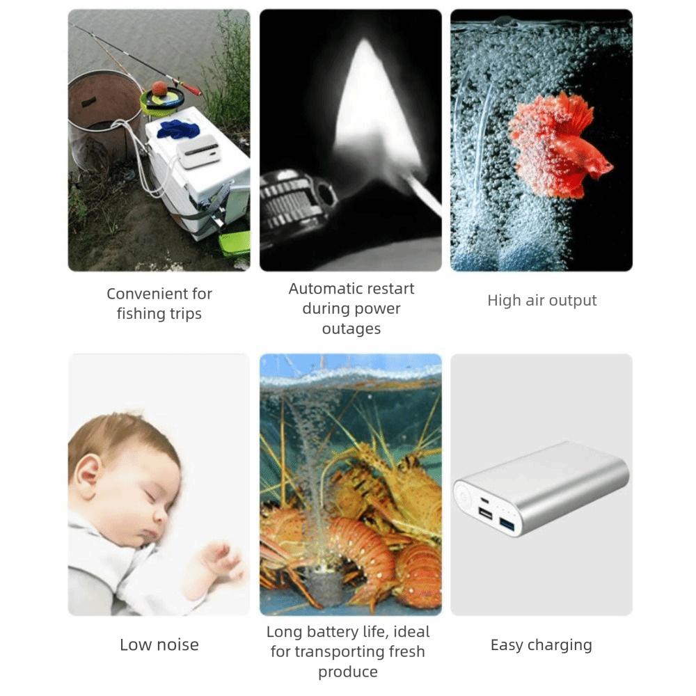 Ultra Silent Aquarium Oxygen Air Pump Low Noise Small Oxygen Machine For Fish Tank Aquarium