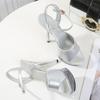 Женские прозрачные летние женские непромокаемые туфли на очень высоком каблуке, босоножки «рыбий рот» на тонком каблуке, каблук 15 см, платформа 5 см, LFD