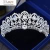 Европейская диадема карок большая корона хрустальная тиара свадебные королевские короны невесты диадемы со стразами аксессуары для волос для украшения головы