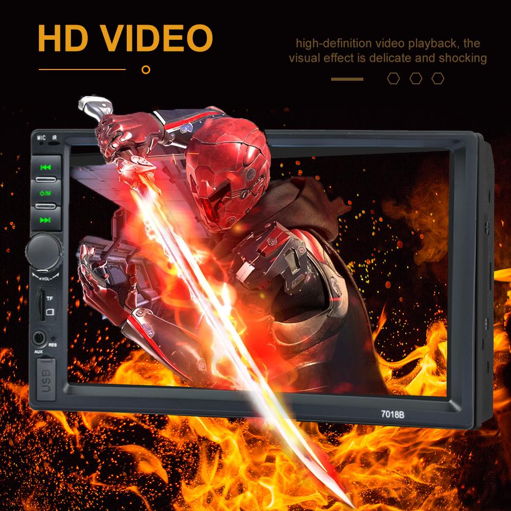 7-дюймовый Автомагнитола 2 din Автомобильный Радиоприемник Стерео Для Универсального MP5-плеера Мультимедийный Плеер 2 DIN Carplay Android Auto TF USB