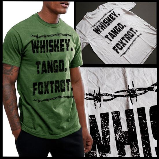 Боевая футболка военная Whisky Tango Foxtrot Пехотная Тактическая штурмовая футболка