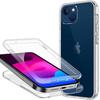 Case for iPhone 15 Plus - Shockproof - Transparent - 360° Full Protection - Silicone - PC