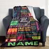 Love Comfort Heartfelt Message Daughter Lightweight Customize Your Name Durable Comfort For Sofa Couch Office Bed Picnics Four Seasons Universal Cozy