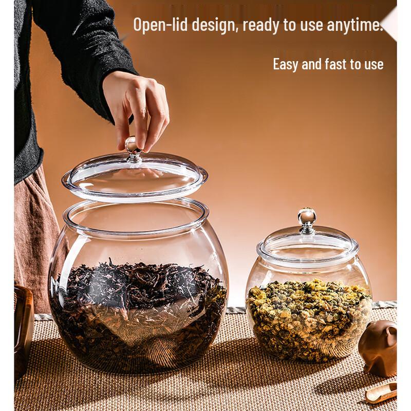 Transparent Plastic Airtight Storage Canister