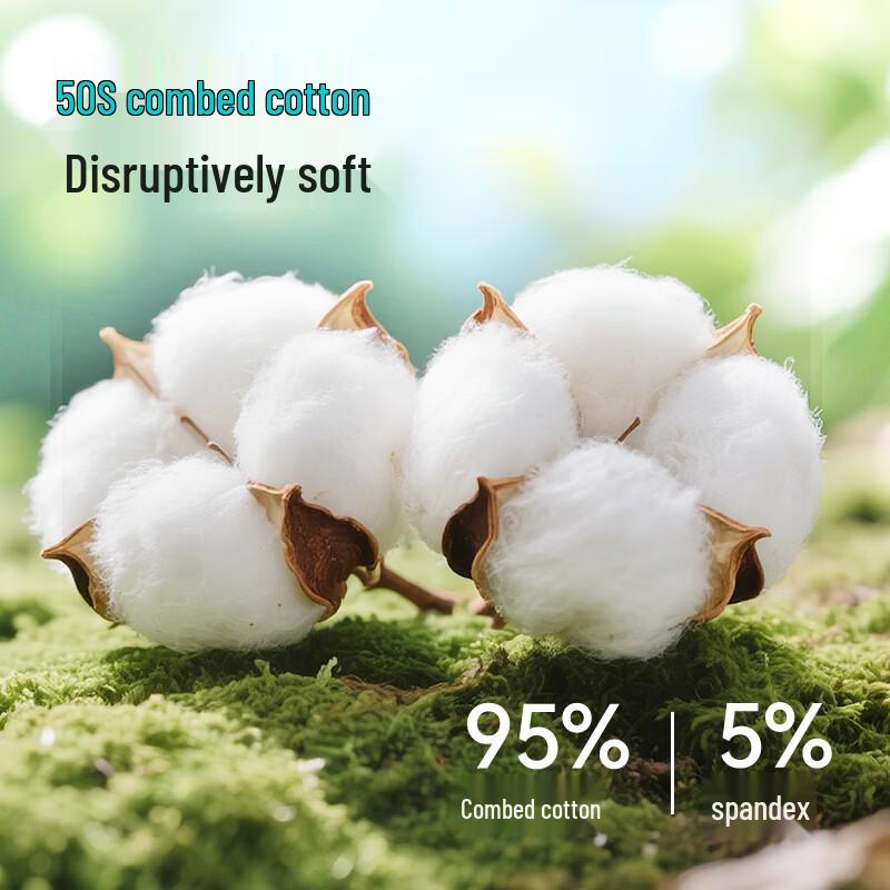 Women's Antibacterial Pure Cotton Mid-Waist Briefs