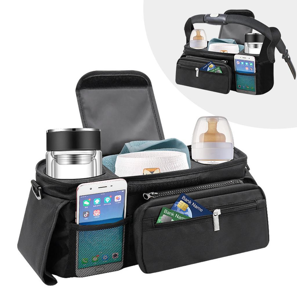 Baby Stroller Storage Large Capacity Travel Hanging Bag Mummy Bag Phone Bottle Holder Pram Diaper Bags Baby Stroller Accessories