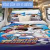 Captain Tsubasa Anime Print Pattern Bedding,Quilt Set Quilt Cover Pillowcase Home Birthday Gift (1*duvet cover+2*pillowcase,without core)XSJT0917568