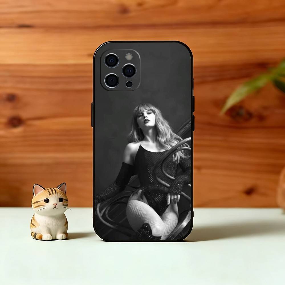 Чехол для телефона 'L-Life of a S-Showgirl' для iPhone 17,16,15,14,13,12,11 Plus,Pro Max,XS, Мягкий силиконовый черный чехол