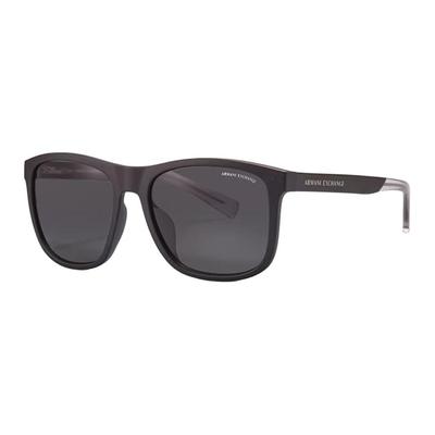 ARMANI EXCHANGE AE Изысканный комфорт PC Квадратные солнцезащитные очки Мужские Матовый черный