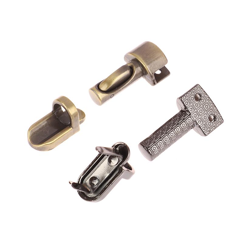 Durable Metal Column Tuck Lock Closure Clasp Buckle For Leather Bag Case Handbag