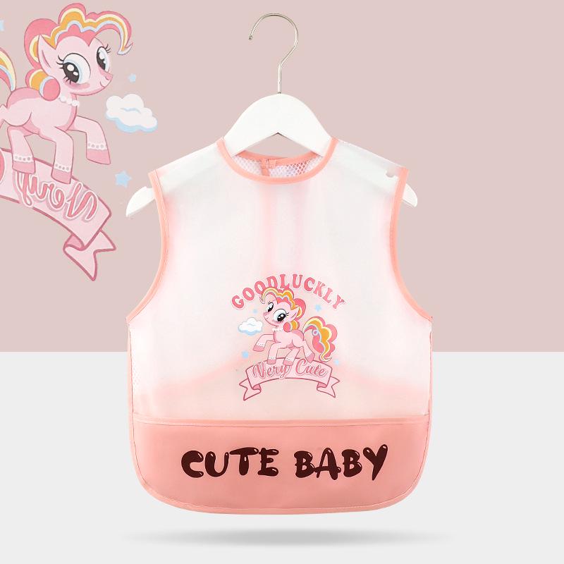 Дышащий сетчатый детский слюнявчик: Водонепроницаемый, Не требующий стирки, Защищающий от грязи слюнявчик для младенцев и детей