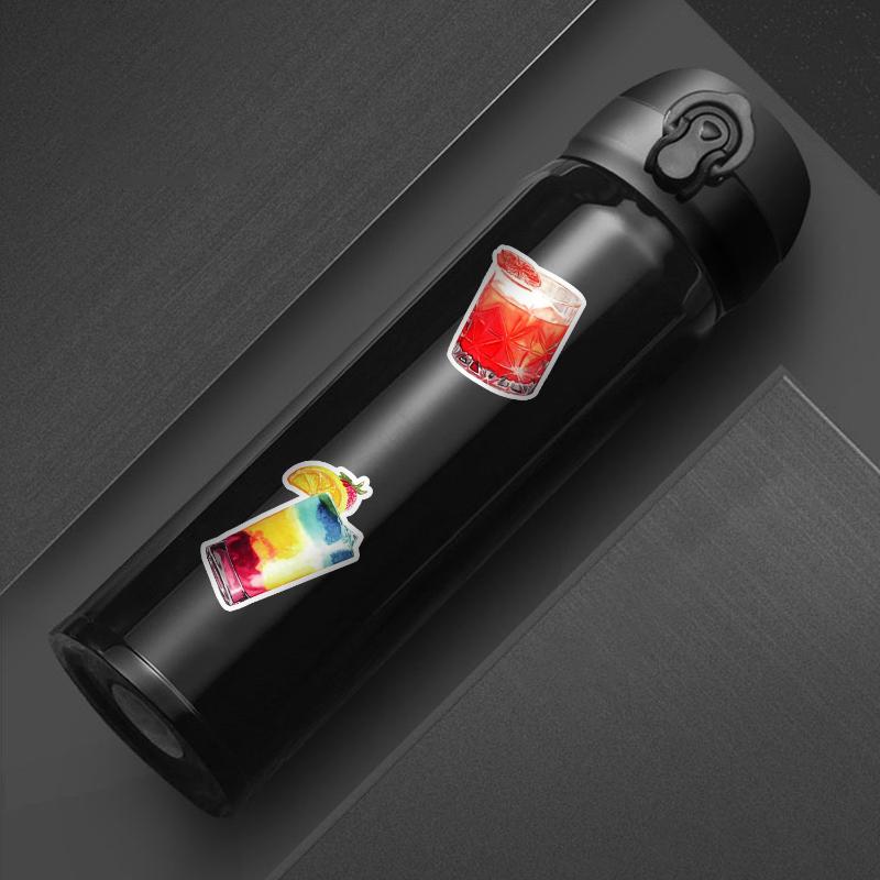 10/25/50 шт. Наклейки-граффити с коктейлями и напитками, Вино для DIY, Дорожный багаж, Бутылка для воды, Телефон, Ноутбук, Гитара, Скрапбук, Наклейка на автомобиль