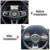 2026 Hot VOLKSWAGEN Car Steering Wheel Paddle Shift Extend Shifter Sticker For VW Golf 7 GTI MK7 GTE GTD RLINE Volkswage POLO Sc zf6
