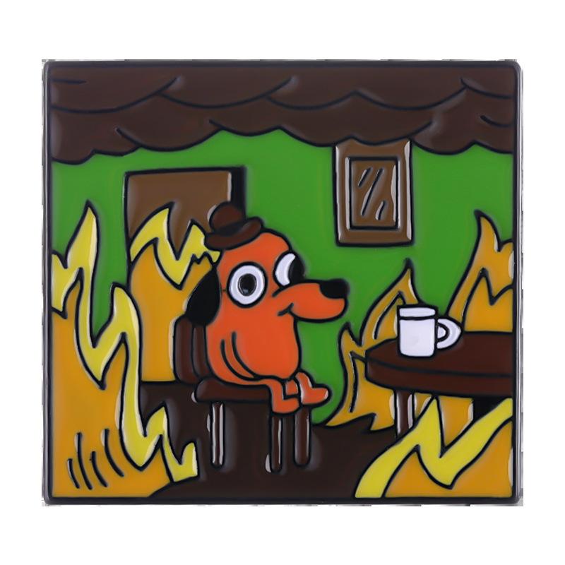 Cartoon Dog Series Enamel Pins Cute Anime Dachshund Sausage Dog Pet Animal Brooches Lapel Badge Jewelry Gifts For Kids Friends