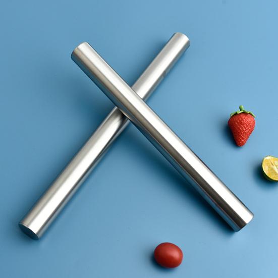 Силиконовый скалка многоразовый пищевой нелипкий полированный долговечный экономящий труд нержавеющая сталь гладкая поверхность для кухни