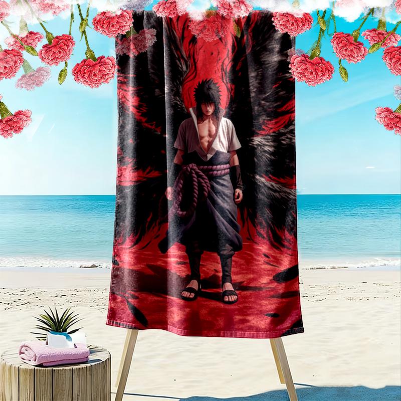 1pc naruto Beach Towel, Outdoor Activities Perfect Summer Travel Supplies, As A Gift for Festivals