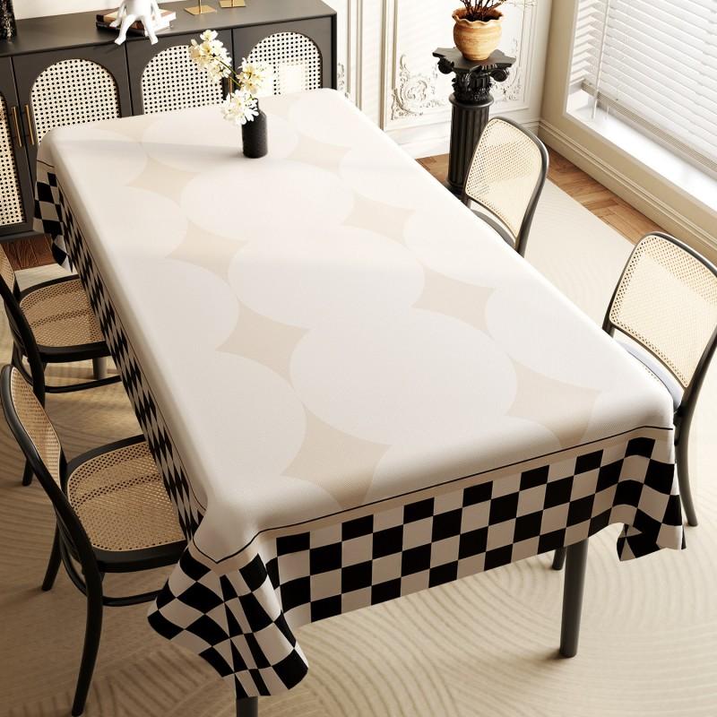 Waterproof Oil-Resistant PVC Tablecloth Dining Table Or Coffee Wipe Clean Heat Resistant Modern Minimalist Design