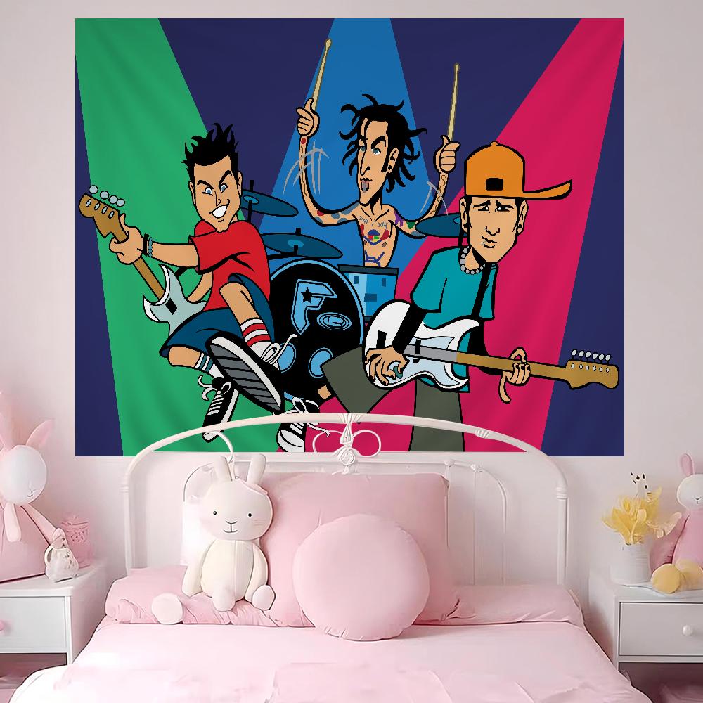 BBLINK182 Band DIY Wall Tapestry For Living Room Home Dorm Decor Wall Art Decor