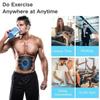 EMS Стимулятор мышц живота Фитнес ABS Тренировочные патчи Инструмент для упражнений для мышц Массажер для похудения тела Зарядка через USB