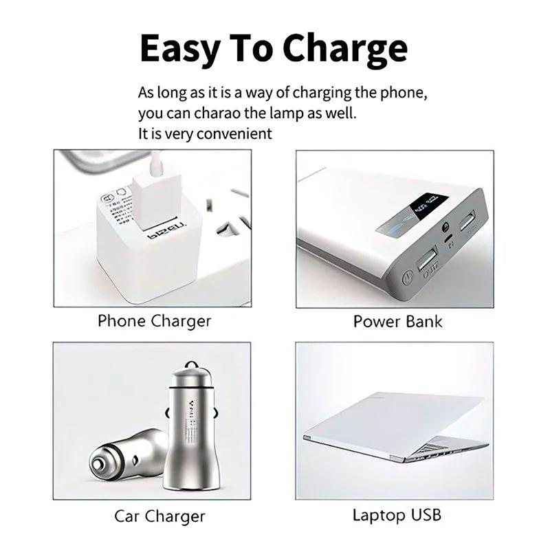 Уличные USB перезаряжаемые светодиодные лампы высокой яркости, аварийное освещение, подключение для кемпинга, рыбалки, портативный фонарь, ночные огни
