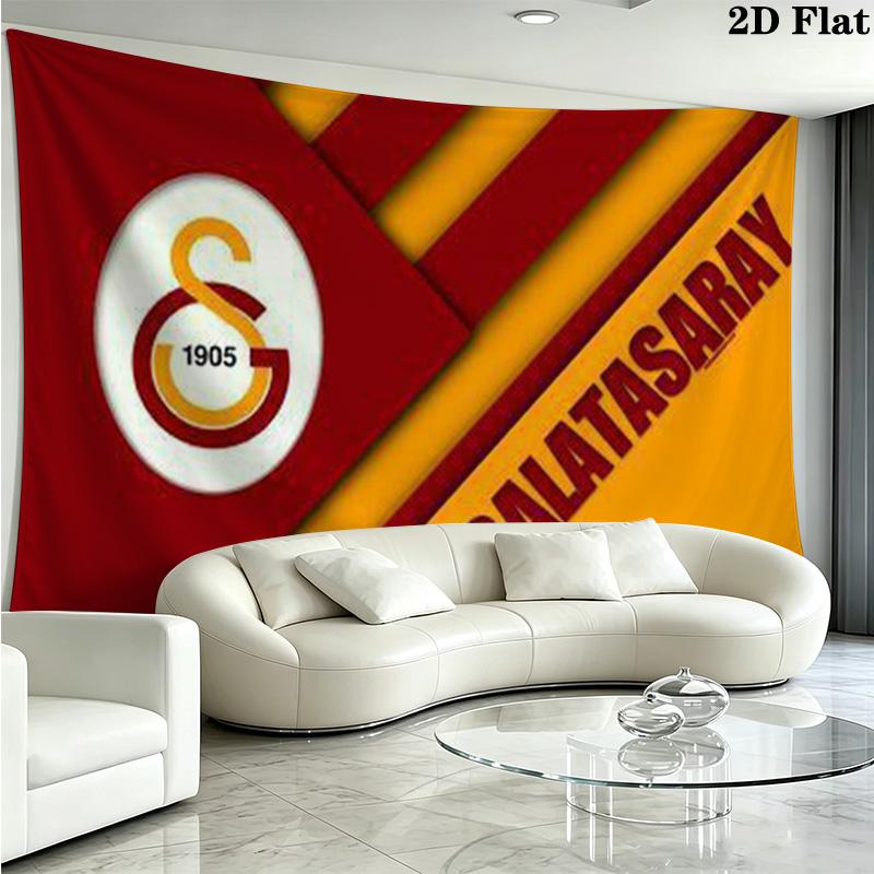 Galatasaray Wall Tapestry Aesthetic Wall Hanging Printed Fabric Blanket Decorative Tapestries for Bedroom Living Room Home Decor
