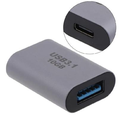 Мини-адаптер USB 3.0 на Type C 10 Гбит/с, Type C female на USB 3.0 female, разъем для передачи данных
