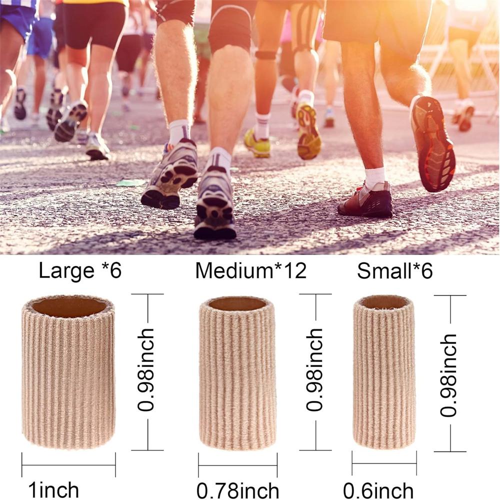 24 шт. подушечки для пальцев ног от мозолей, волдырей, мозолей, гелевые защитные чехлы для пальцев ног