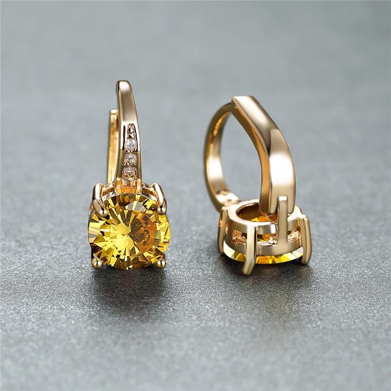 Женские серьги с крупными камнями кубического циркония