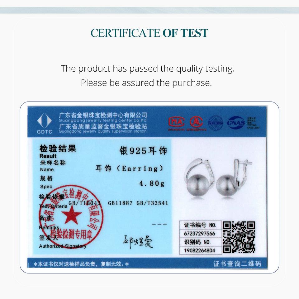 BAMOER, стерлинговое серебро 925 пробы, качество, жемчуг, пряжки для ушей, элегантные серьги-кольца для женщин, помолвочные, свадебные, ювелирные украшения, подарок