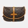 [Pre-Owned] Monogram Saumur 30 Iconic Classic Logo Print Adjustable Shoulder Strap Canvas And Leather Messenger Bag - Fair #1NJ4KC3