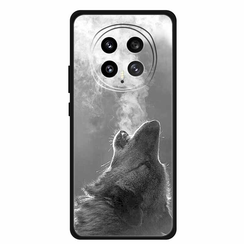 Чехол для телефона Honor Magic8 5G 2025 6,58" Тигр Лев Кошки Мягкий ТПУ Черная Силиконовая Задняя Крышка Для Honor Magic 8 Fundas Ударопрочный