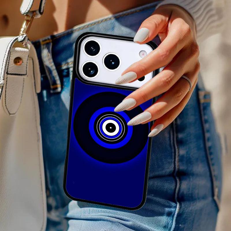 Чехол для телефона с принтом «Сглаз» для iPhone 17 Air 14 15 13 12 Max Чехол для Apple 14 15 16 16e 11 Pro Max Plus