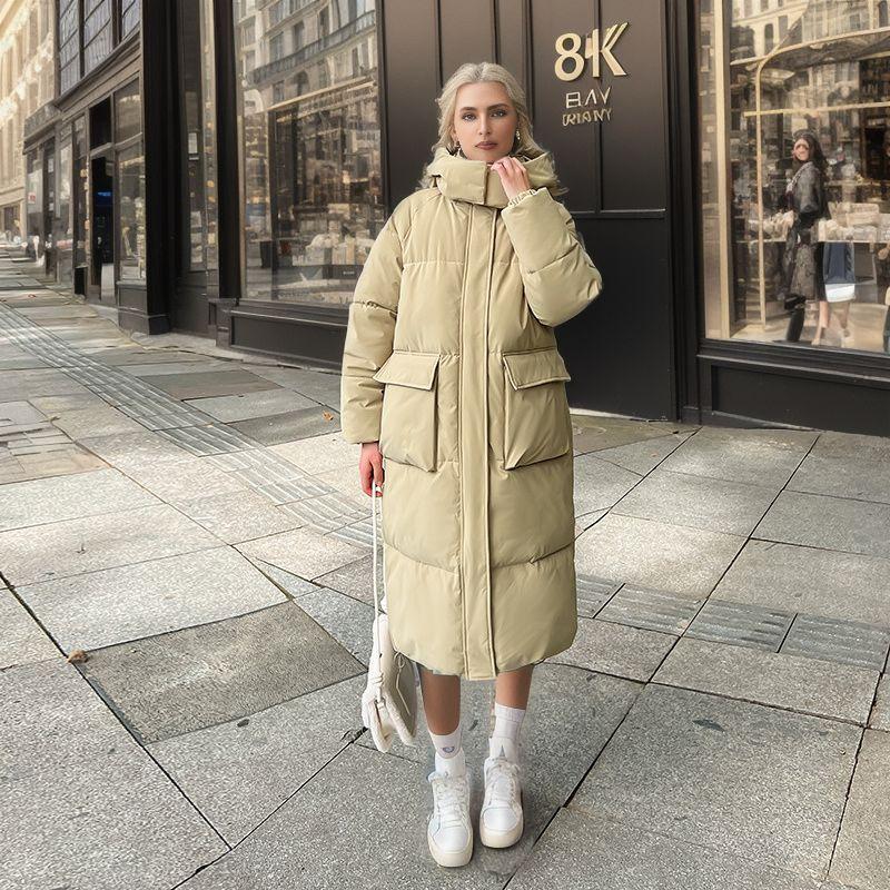 Утепленная одежда из хлеба, стеганая одежда, женские свободные длинные осенние и зимние пальто, куртки на хлопчатобумажной подкладке, новые модели