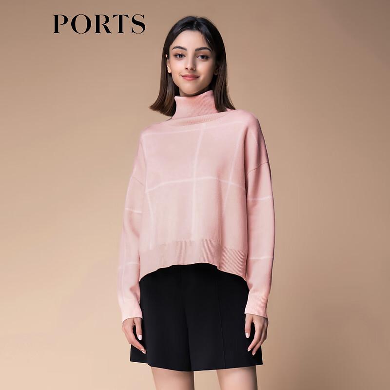 Ports Женский осенне-зимний вязаный свитер с высоким воротником