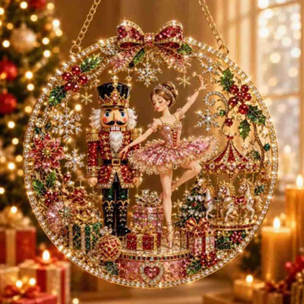 Acrylic Board Christmas Diamond Painting Set DIY Diamond Painting Craft Set Home Wall Hanging