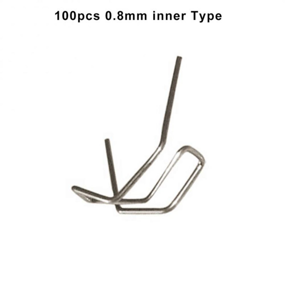 100 шт. Пластиковый степлер для ремонта Стандартные предварительно нарезанные волнистые скобы Новый ремонт бампера автомобиля