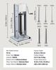 VEVOR Manual Sausage Stuffer, 11 LBS / 5 L Vertical Meat Stuffer, Heavy Duty Sausage Casing Meat Stuffing Machine