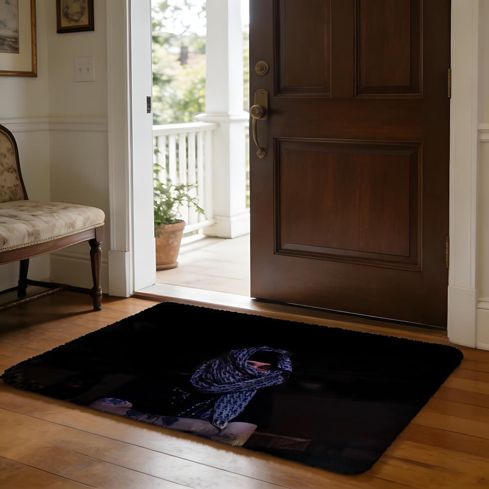 Singer YYeat Lyfestyle Floor Mat Soft Flannel Absorbent Mat Non-Slip Rug Home Bedroom Bathroom